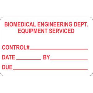 Biomedical Equipment Label